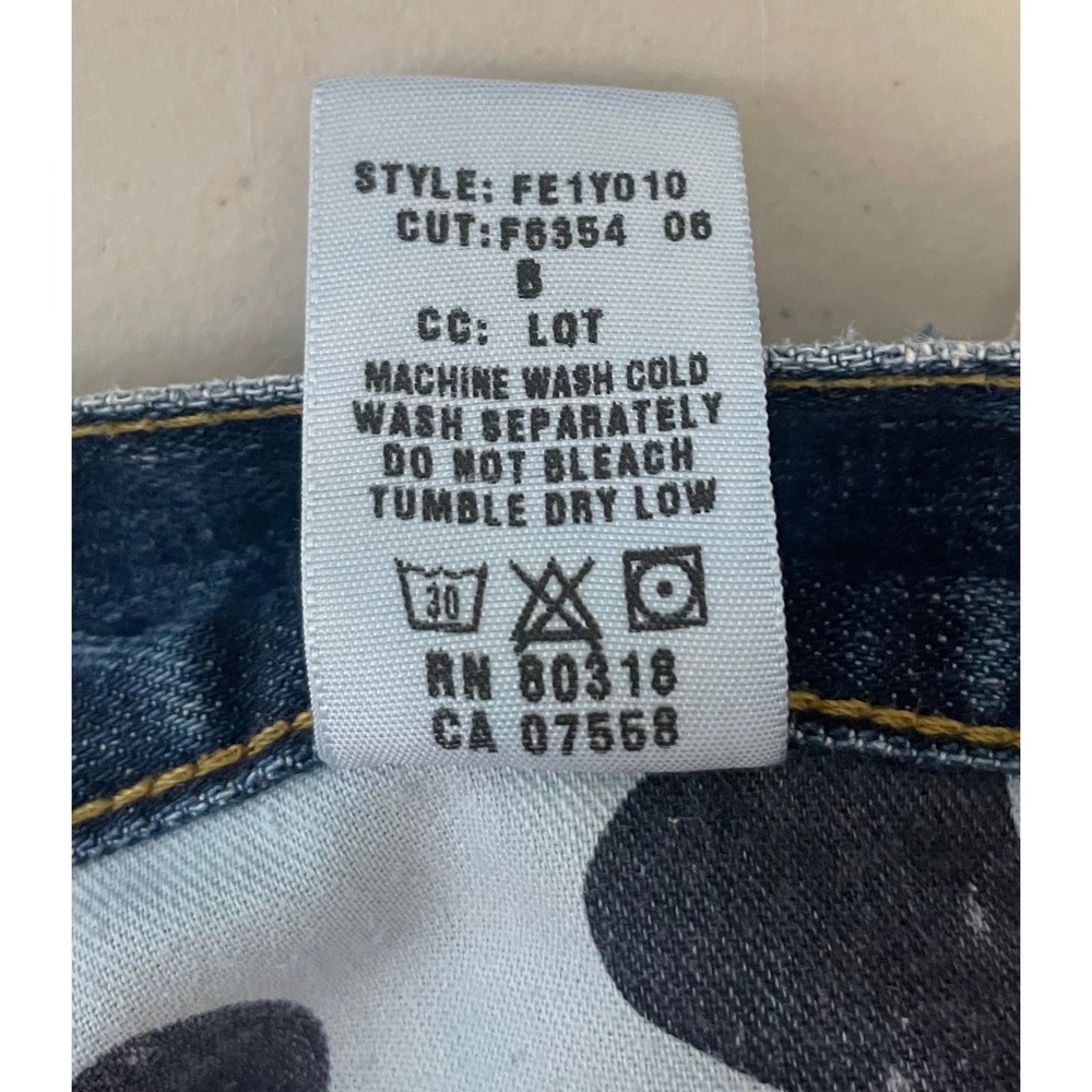 Lucky Brand Sweet Dream Denim Shorts Cut Off Frayed Hem Size 10/30 Made In USA - Picture 10 of 10